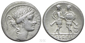 C. SERVILIUS C.F. Denarius (53 BC). Rome