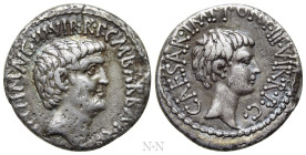 MARK ANTONY & OCTAVIAN. Denarius (41 BC). M. Barbatius Pollio, quaestor pro praetore. Ephesus