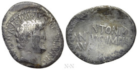 MARK ANTONY. Denarius (32 BC). Athens