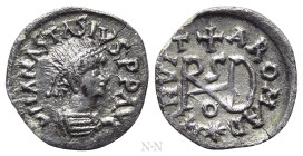 GEPIDS. In the name of Anastasius I (491-518). Quarter Siliqua. Sirmium