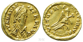 VISIGOTHS. Pseudo-imperial coinage. GOLD Tremissis. Imitating Anastatius I (491-518)