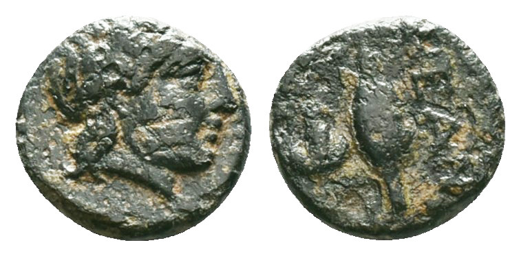 TROAS. Neandria. Ae (4th century BC).
Obv: Laureate head of Apollo right.
Rev:...