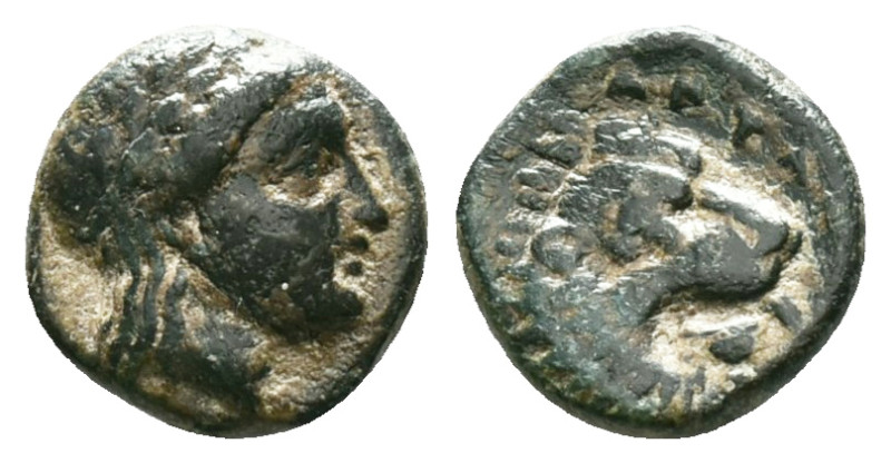 TROAS, Antandros.(Circa 4th-3rd century BC).
AE Bronze
Laureate head of Apollo...
