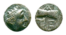 Troas, Tenedos, AE. Late 5th-early 4th century BC.Reference:Condition: Very Fine
