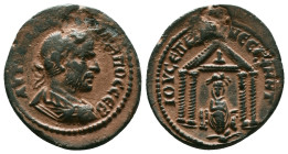 MESOPOTAMIA. Nisibis. Philip II (247-249). Ae.
Obv : AVTOK K M IOVΛI ΦIΛIΠΠOC CЄB.
Laureate and cuirassed bust left.
Rev : IOV CЄΠ KOΛΩ NЄCIBI MHT....