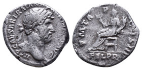 Hadrian (117-138) AR denarius, issued 119-125. Rome, Reference :Condition: Very Fine