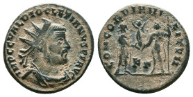 Roman ImperialDiocletian (284-305). AE antoninianusReference:Condition: Very Fine
