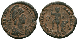 Roman ImperialTheodosius I. A.D. 379-395. AE Reference : "Repatinated"Condition: Very Fine
