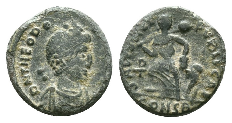 Theodosius II Æ Nummus. Cyzicus, AD 406-408.

Reference :
Condition: Very Fin...