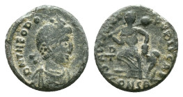 Theodosius II Æ Nummus. Cyzicus, AD 406-408.Reference :Condition: Very Fine