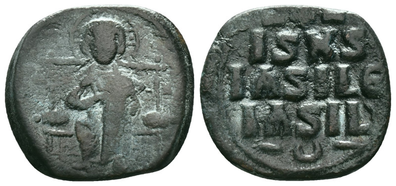 Anonymous (attributed to Constantine IX). Ca. 1042-1055. AE follis . Class D ano...
