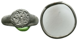 Silver  Ring AR , Circa 10th-12th Century ADReference :Condition: Very Fine