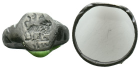 Silver  Ring AR , Circa 10th-12th Century ADReference :Condition: Very Fine