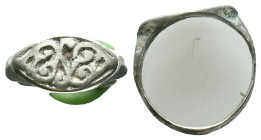 Silver  Ring AR , Circa 10th-12th Century ADReference :Condition: Very Fine