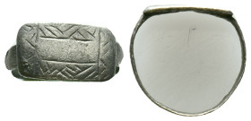 Silver  Ring AR , Circa 10th-12th Century ADReference :Condition: Very Fine