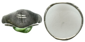 Silver  Ring AR , Circa 10th-12th Century ADReference :Condition: Very Fine