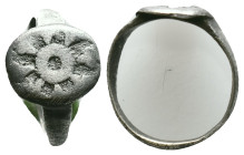 Silver  Ring AR , Circa 10th-12th Century ADReference :Condition: Very Fine