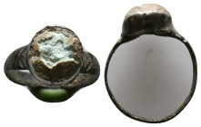 Silver  Ring AR , Circa 10th-12th Century ADReference :Condition: Very Fine