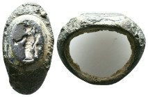 A Beautiful and very demanded ROMAN  RINGSTONE WITH ASKLEPIUS,CIRCA 2ND-3RD CENTURY A.D.Asclepius (/æsˈkliːpiəs/; Greek: Ἀσκληπιός Asklēpiós [asklɛːpi...