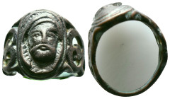 Bronze  Ring AE , Circa 10th-12th Century ADReference :Condition: Very Fine