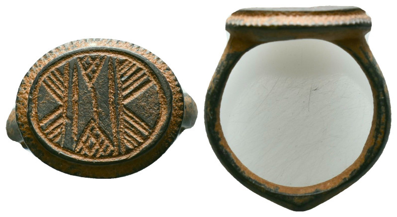 Bronze Ring AE , Circa 10th-12th Century AD

Reference :
Condition: Very Fine...