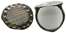 Bronze  Ring AE , Circa 10th-12th Century ADReference :Condition: Very Fine