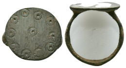 Byzantine Evel Eye Ring c. 7th-12th century AD.Reference :Condition: Very Fine