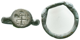 Bronze  Ring AE , Circa 10th-12th Century ADReference :Condition: Very Fine