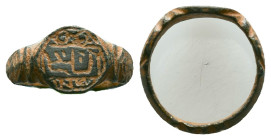 Bronze  Ring AE , Circa 10th-12th Century ADReference :Condition: Very Fine