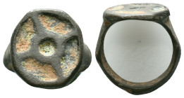 Bronze  Ring AE , Circa 10th-12th Century ADReference :Condition: Very Fine