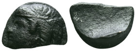 Bronze  Ring  Bezel AE , Circa 10th-12th Century ADReference :Condition: Very Fine