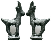 Ancient Bronze Ibex Amulet. Reference :Condition: Very Fine