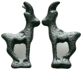 Ancient Bronze Ibex Amulet. Reference :Condition: Very Fine