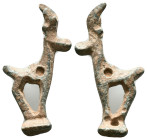 Ancient Bronze Ibex Amulet. Reference :Condition: Very Fine