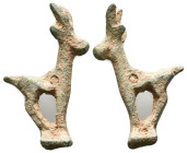 Ancient Bronze Ibex Amulet. Reference :Condition: Very Fine