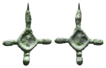 BYZANTINE EMPIRE.Cross.(8th-10th century).Ae.Reference :Condition: Very Fine