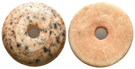 Bone Spindle Whorl .(8th-12th century).Reference :Condition: Very Fine