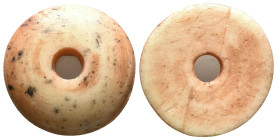 Bone Spindle Whorl .(8th-12th century).Reference :Condition: Very Fine