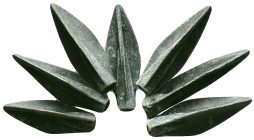 LOT OF 7 ARROW HEADSReference :(SOLD AS SEEN,NO RETURN.)Condition: Very Fine