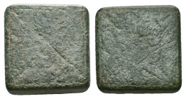 BYZANTINE BRONZE WEIGHT.(Circa 6th - 9th century).Ae.Reference :Condition: Very Fine