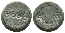BYZANTINE BRONZE WEIGHT.(Circa 6th - 9th century).Ae.Reference :Condition: Very Fine