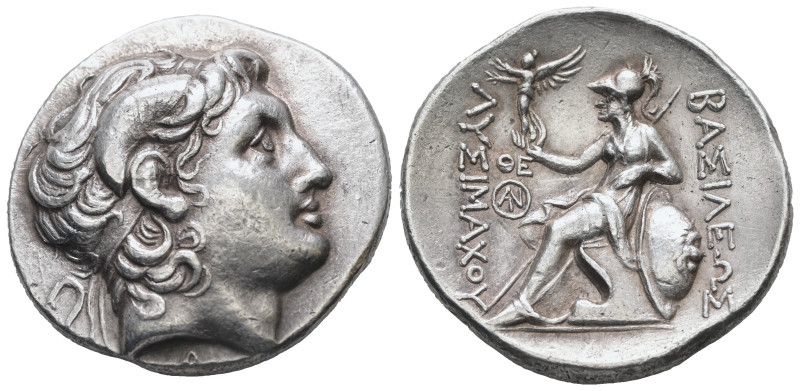 Kings of Thrace (Macedonian). Lysimachos. AR Tetradrachm, 16.91 g 31.07 mm. 305-...
