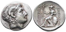 Kings of Thrace (Macedonian). Lysimachos. AR Tetradrachm, 16.91 g 31.07 mm. 305-281 BC. Alexandria Troas.
Obv: Diademed head of the deified Alexander ...