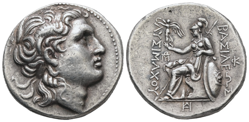 Kings of Thrace (Macedonian). Lysimachos. AR Tetradrachm, 17.10 g 29.76 mm. 305-...