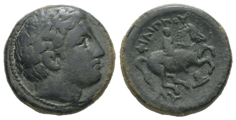 Kings of Thrace, Lysimachos. Ae, 4.78 g 17.50 mm. 305-281 BC. In the Name and Ty...