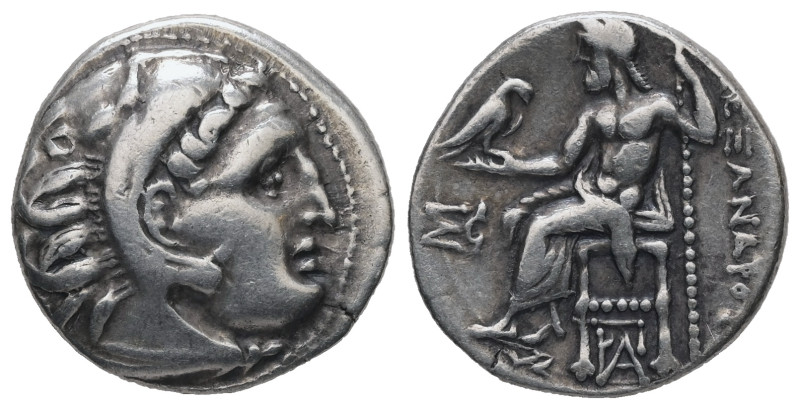 Kings of Macedon, Alexander III 'the Great'. AR Drachm, 4.28 g 18.17 mm. 336-323...
