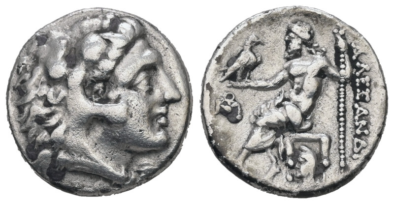 Kings of Macedon, Alexander III 'the Great'. AR Drachm, 3.66 g 17.11 mm. 336-323...