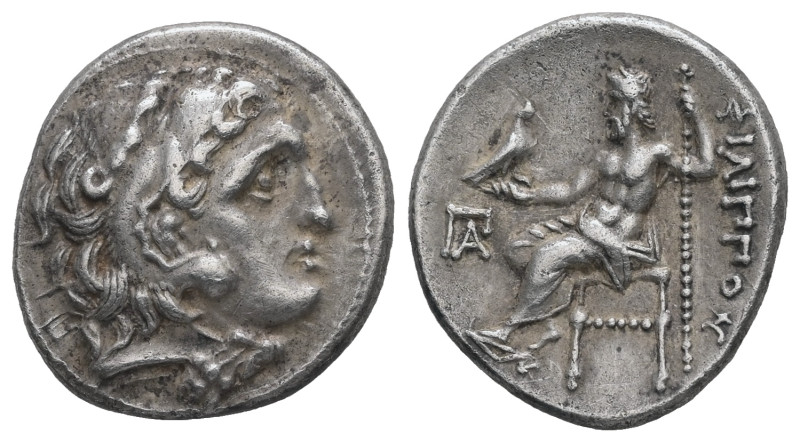 Kings of Macedon, Philip III Arrhidaios. AR Drachm, 4.11 g 18.19 mm. 323-317 BC....