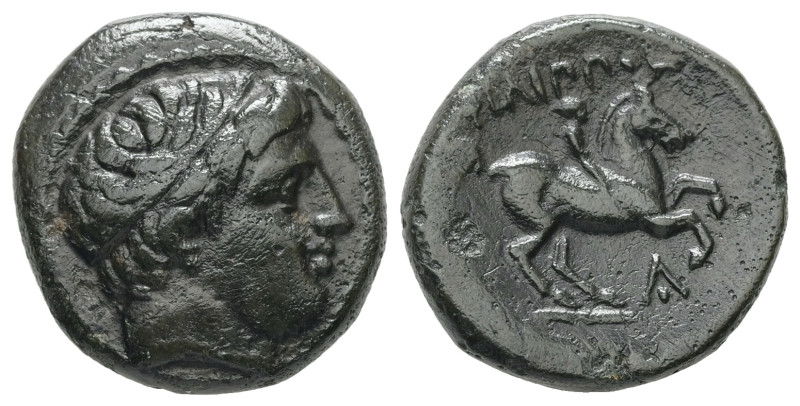 Kings Of Macedon, Philip II. Ae, 5.25 g 17.79 mm. 359-336 BC. Uncertain mint in ...