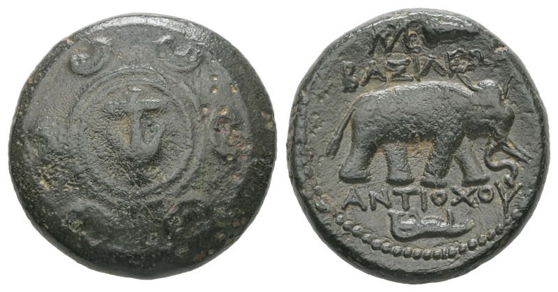Seleukid Kingdom. Antioch. Antiochos I Soter. Ae, 6.06 g 18.84 mm. 281-261 BC.
O...